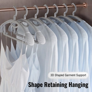 Non-slip wide shoulder coat hanger with seamless design for suit and shirt support