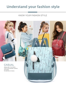 Collage lifestyle de sacs à dos chic pour femmes avec motifs floraux et unis au quotidien