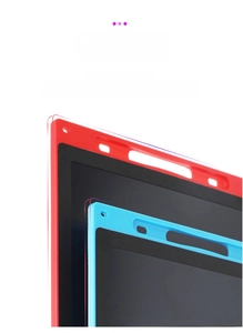 Detail showing the durable, anti-fall edge structure of children's LCD drawing boards