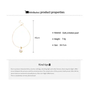Größendiagramm der 38+7cm Perlenkette mit 45cm Gesamtlänge und 7,9g Gewicht