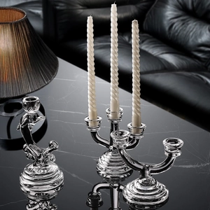 Clear Glass Candlestick Holder Nordic Multi Head Dolphin Shape Elegant Wedding Table Centerpiece Home Decor Ornament