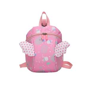 Toddler Anti Lost Backpack Nylon With Safety Traction Rope 3D Wings Cartoon Print Kindergarten Travel Bag For Kids
