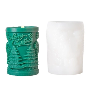 Christmas tree silicone mold for Merry Christmas pillar candles and DIY crafts