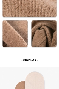 Detailed macro view of soft merino wool knit texture and ribbed edge of the beanie