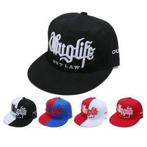 Snapback Cap Acryl Buchstaben Stickerei Thug Life Outlaw Hip Hop Streetwear Flacher Schirm Unisex Trendy