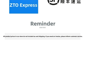 Customer service reminder and shipping policy notice for stainless steel jewelry orders