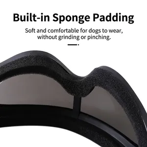 Gafas de sol para mascotas con marco acolchado suave y lentes con protección UV