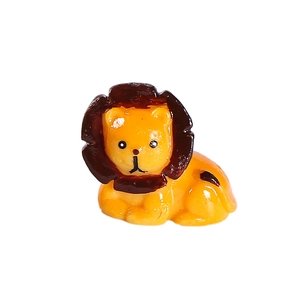 Miniature resin lion figurine for home garden decor and miniature landscape decoration