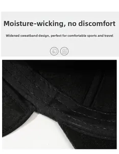 Close-up of the widened sweatband inside the warm winter cap showing breathable fabric