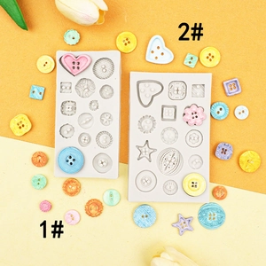 DIY silicone button molds for cake decorating, chocolate, and pudding crafting