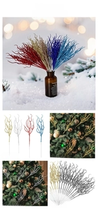 Gros plan de branches décoratives scintillantes pour la fête de l'indépendance et fêtes