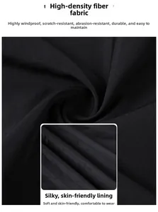Macro shot of high-density windproof fabric with silky skin-friendly inner lining