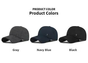 Confronto dettagliato di berretti invernali nei colori grigio scuro, blu navy e nero