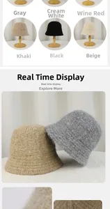 Winter plush bucket hat collection in six colors with a minimalist vintage cloche design