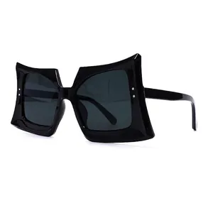 Butterfly Oversized Sunglasses For Women Fashion PC Frame AC Lens UV400 Protection Hip Hop Streetwear Square Sun Glasses