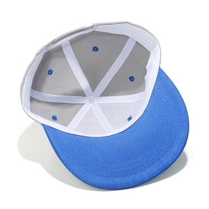 Detail view of the interior structure showing sweatband and reinforced stitching on the cap