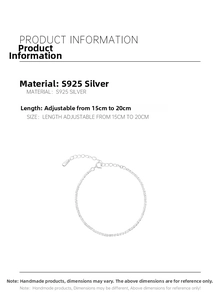 Macro detail of S925 sterling silver bracelet with adjustable clasp 15cm to 20cm length