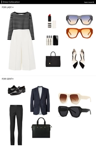 Fashion collage showing trendy butterfly rivet sunglasses with elegant lifestyle outfits