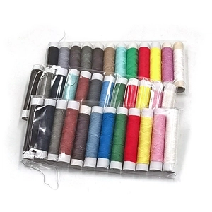 Set of 39 colorful polyester sewing thread spools for home sewing and DIY crafts