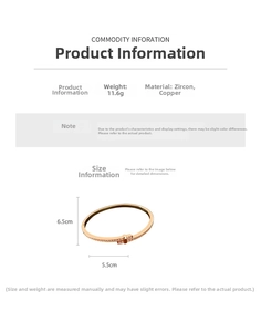 Detail showing 18K gold plated bangle with sparkling zircon pavé and T-shaped clasp