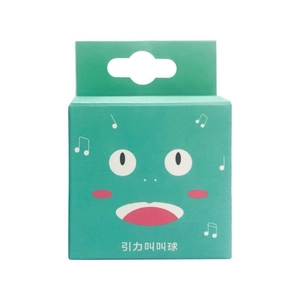 Interactive chirping cat toy ball in green packaging with built-in animal sounds