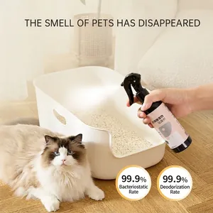 Bio-enzyme pet deodorizer spray for cats and dogs with 99.9% antibacterial rate