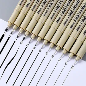 Fineliner Pens Waterproof Archival Ink Needle Drawing Pens For Sketching Comics Illustration Art Supplies Black