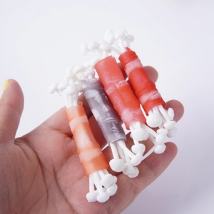 Artificial beef and enoki mushroom roll food model prop in four realistic colors