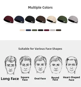 Docker hat in seven colors with a metal logo detail, suitable for various face shapes