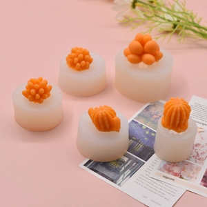 Succulent Cactus Silicone Mold Plant Shape For DIY Candle Soap Making Fondant Baking Resin Craft Reusable Easy Release