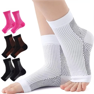Professional Ankle Compression Socks For Sports Fitness Outdoor Open Toe Support Pressure Sleeves Breathable Recovery Socks