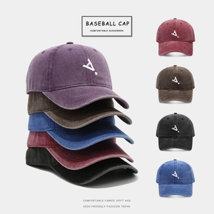 Cappello Da Baseball In Cotone Lavato Vintage Con Ricamo Di Lettere Regolabile Cappello Da Sole Retrò Per Uomo Donna Casual