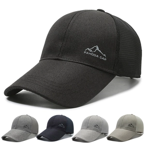 Casquette De Baseball En Filet Respirant Chapeau Trucker Polyester Pêche En Plein Air Protection Solaire Boucle Métal