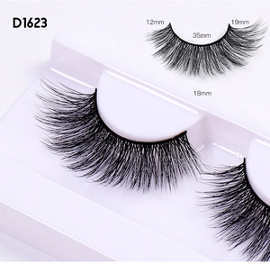 Detailansicht von 3D-Wimpern mit 12-19 mm Länge und 35 mm Bandbreite Spezifikationen