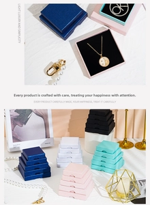 Macro detail of various colorful jewelry boxes with soft flocking lining for necklaces