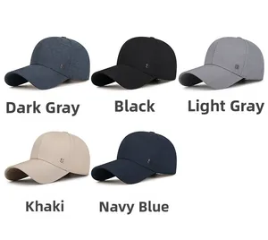 Detail view of five color options for the men's baseball cap with SR side logo embroidery