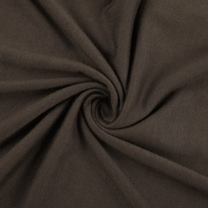 Macro texture view showing deep brown knit fabric ripples and pleated material detail