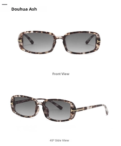 Detail of tortoise shell sunglasses featuring a golden T-shaped metal hinge design