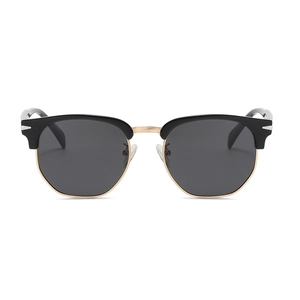 Vintage Browline Sunglasses Men Women TR90 Metal Semi-rimless Polarized UV400 Anti Blue Light Retro Eyewear