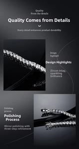 Macro detail of 18K gold plated tennis bracelet featuring zircon stones and mirror polishing