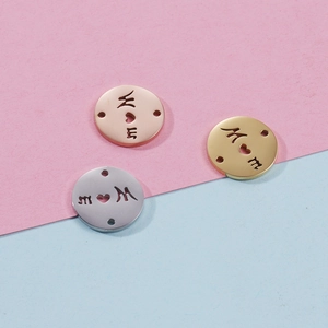 Mirror Stainless Steel Mom Heart Hollow Round Pendants Connectors For Mother Day DIY Jewelry Making Crafts