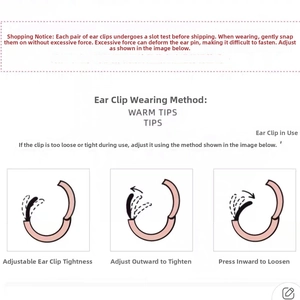 Guide d'ajustement pour la tension des fermoirs de boucles d'oreilles créoles cœur