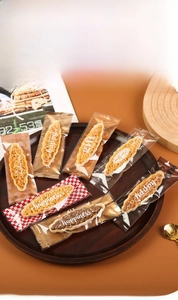 Independent heat seal packaging bags for nut tarts and candies in various elegant styles