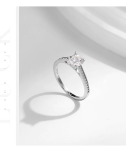 Close-up of S925 sterling silver ring showing the engraved S925 hallmark and inner stamp