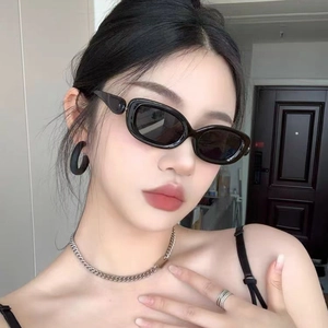 Retro Oval Sunglasses UV400 Protection PC Metal Frame Hip Hop Y2K Fashion Outdoor Eyewear For Women Men