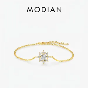 925 Sterlingsilber Moissanit Schneeflocken Armband Für Damen D Color VVS1 Moissanit Vergoldet Exquisiter Mode Schmuck