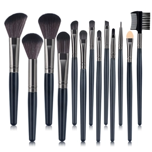 Pinceaux De Maquillage Professionnels Pour Fond De Teint Poudre Ombre À Paupières Poils En Fibres Synthétiques Outils De Beauté
