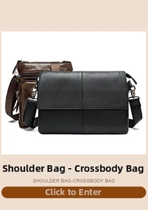 Detailed comparison of black and brown textured leather crossbody bags for men