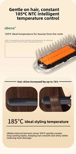 Détail du contrôle NTC à 185°C pour un coiffage constant sans abîmer les cheveux