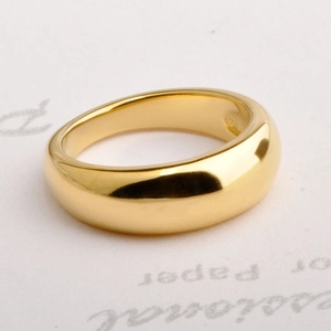 Plain Dome Ring Titanium Steel Minimalist Glossy Surface Polished Band Finger Jewelry For Men Women